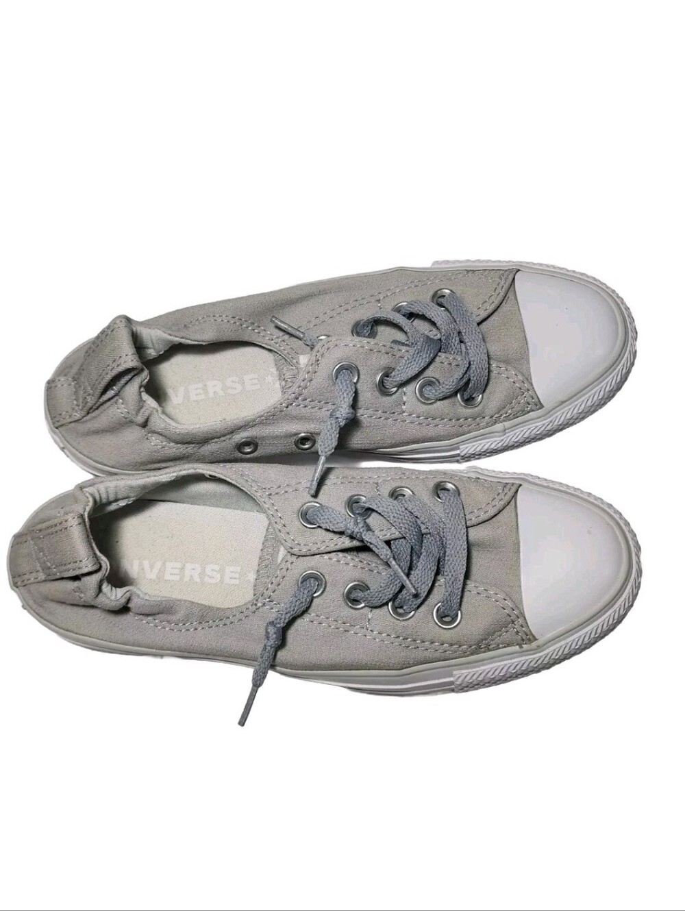 Women's Converse All Star Shoreline Stretch Heel Sneaker Shoes Gray Size 6.5 EUC - Picture 2 of 6